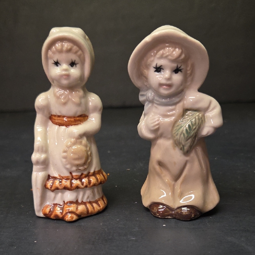 Vintage Porcelain Boy & Girl Figurines